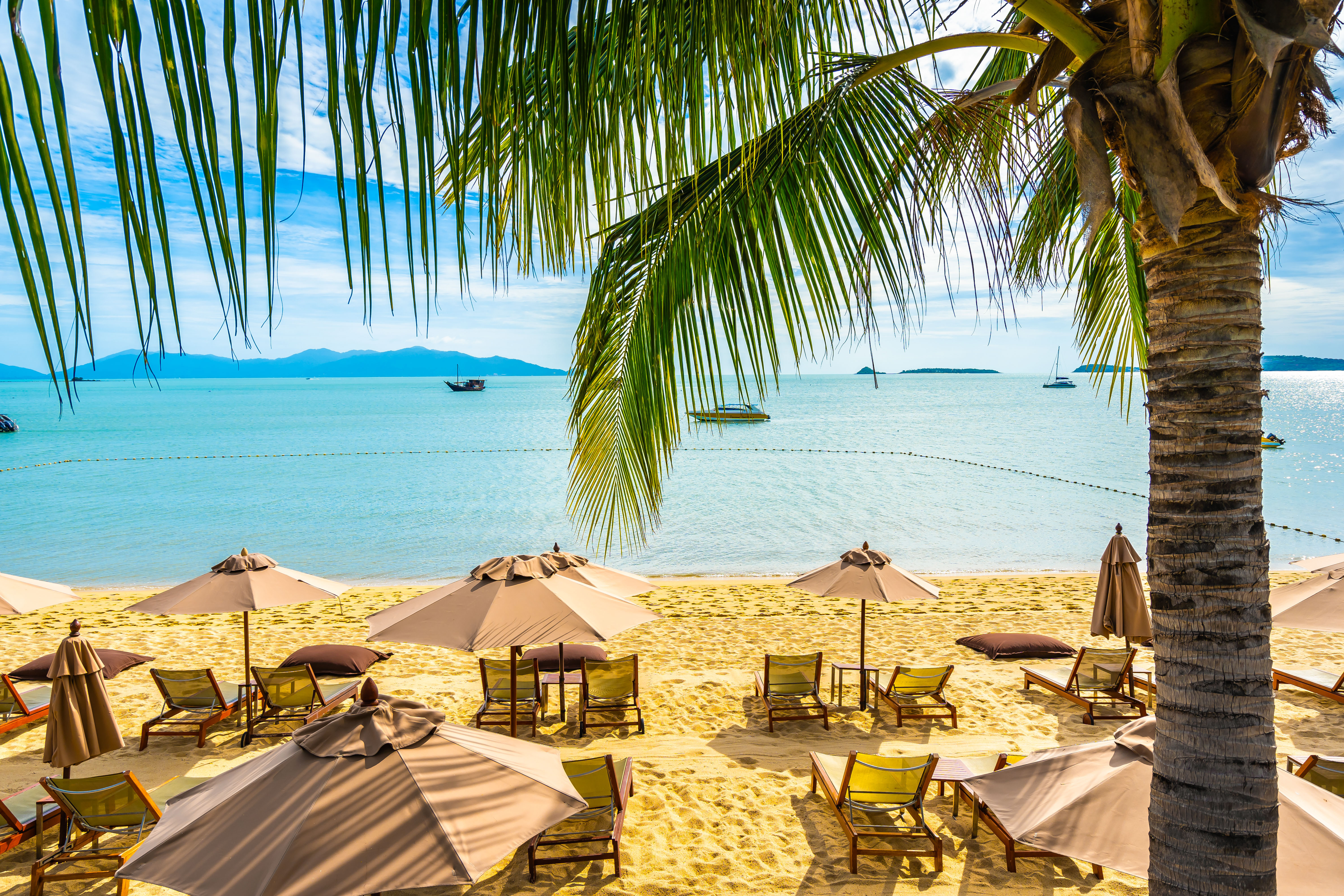 Hurghada beach and Red Sea sunset