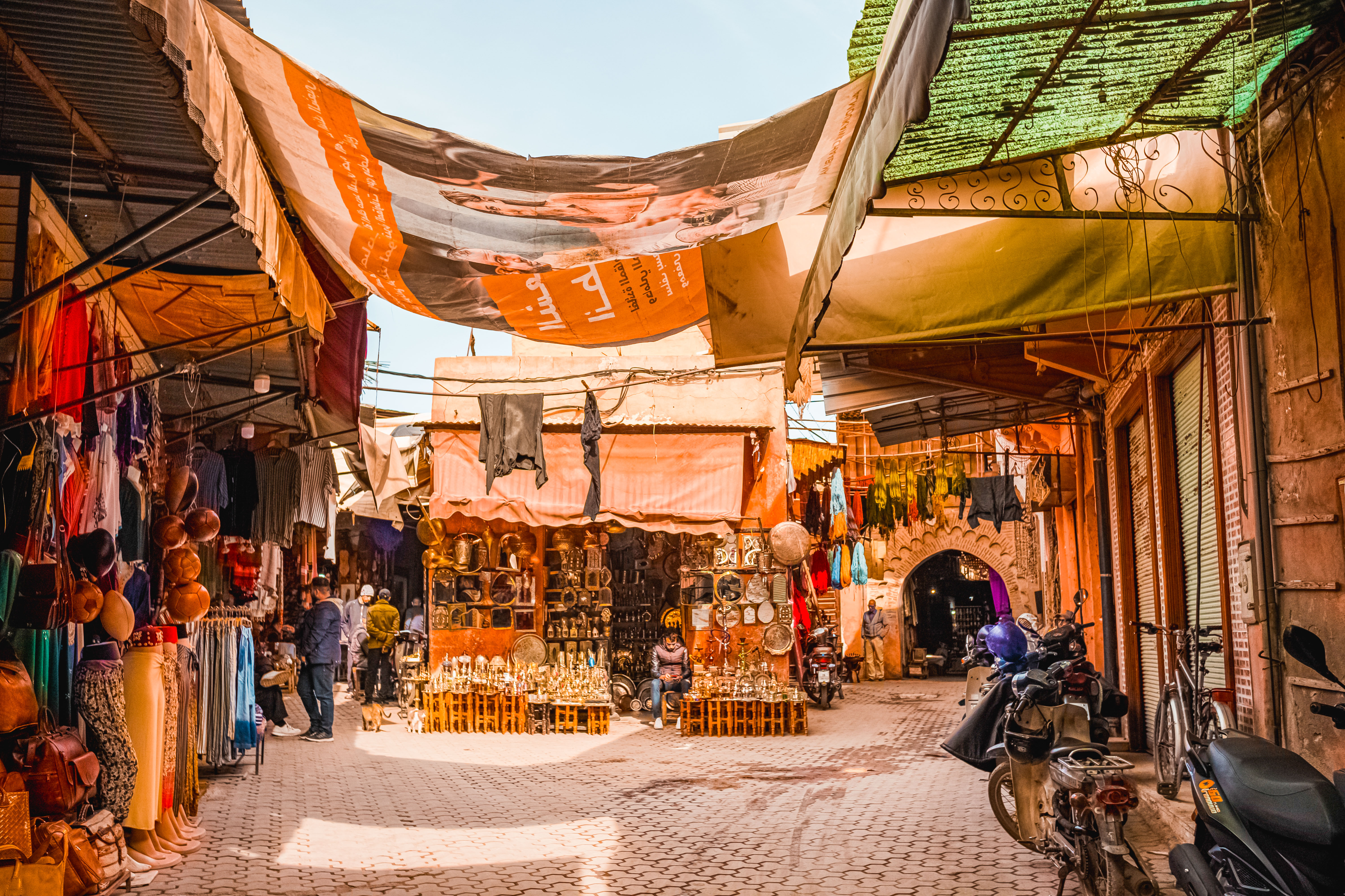 Street scene in Hurghada old town El Dahar